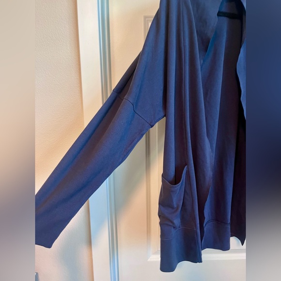 Pact Organic Cotton Open Cardigan Soft Neutral Cozy Layer M/L - Picture 3 of 6